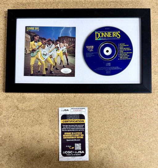 Donnie Iris Signed “Back On The Streets” (1980) Framed CD With JSA COA - for just $120! 