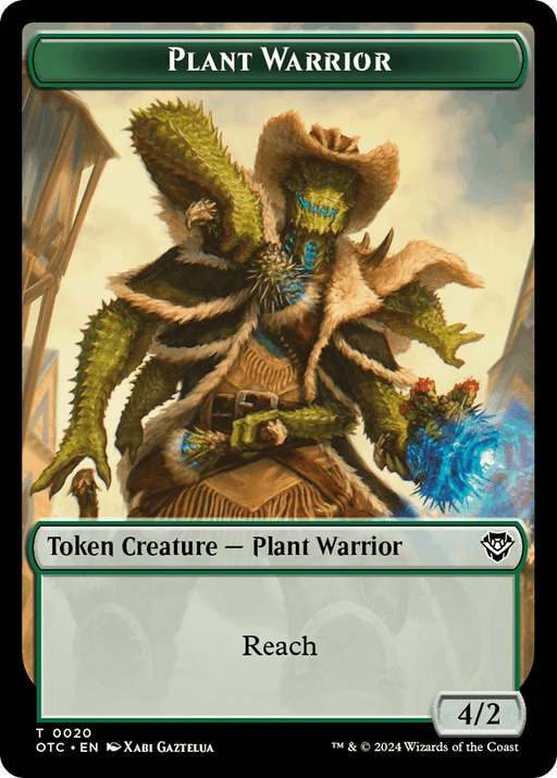 Plant Warrior // Treasure Double-Sided Token [Outlaws of Thunder Junction Commander Tokens] - Just $0.10! Shop now at Retro Gaming of Denver