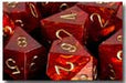 Scarab Polyhedral Scarlet/Gold 7-Die Set - Just $10! Shop now at Retro Gaming of Denver