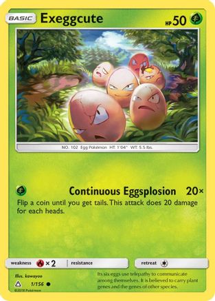 Exeggcute 001/156 - SM  Ultra Prism Reverse Holofoil - for just $0.23! 