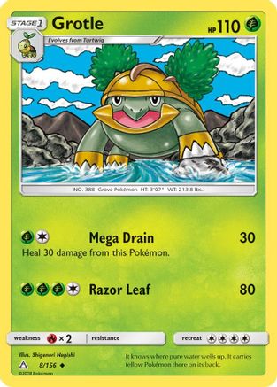 Grotle 008/156 - SM  Ultra Prism Reverse Holofoil - for just $0.32! 