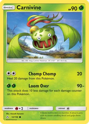 Carnivine 012/156 - SM  Ultra Prism - for just $0.05! 