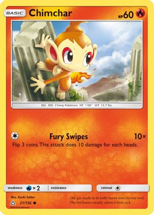 Chimchar 021/156 - SM  Ultra Prism - for just $0.10! 