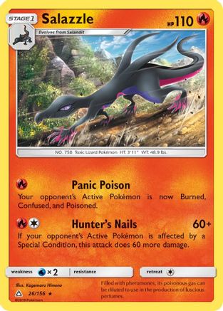 Salazzle 026/156 - SM  Ultra Prism Reverse Holofoil - for just $0.33! 