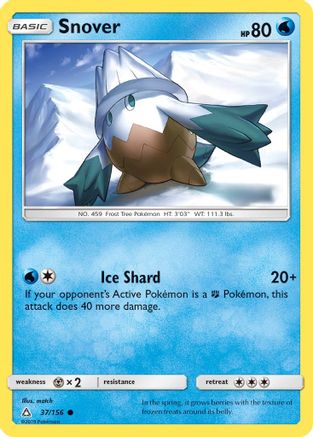Snover 037/156 - SM  Ultra Prism Reverse Holofoil - for just $0.17! 