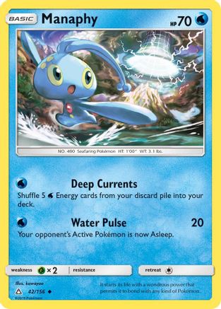Manaphy 042/156 - SM  Ultra Prism - for just $0.16! 