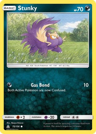 Stunky 075/156 - SM  Ultra Prism Reverse Holofoil - for just $0.23! 