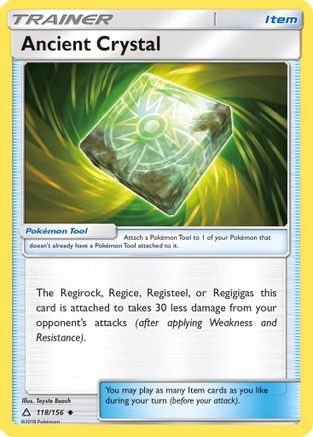 Ancient Crystal 118/156 - SM  Ultra Prism Reverse Holofoil - for just $0.13! 