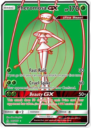 Pheromosa GX (Full Art) 140/156 - SM  Ultra Prism Holofoil - for just $11.36! 