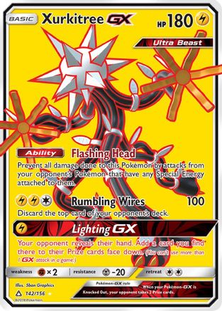 Xurkitree GX (Full Art) 142/156 - SM  Ultra Prism Holofoil - for just $3.43! 