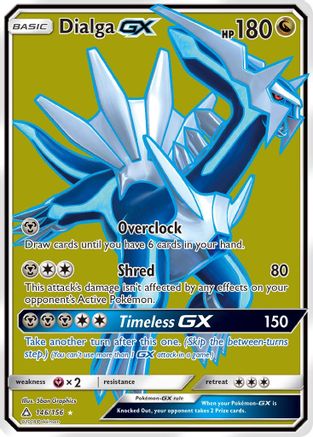 Dialga GX (Full Art) 146/156 - SM  Ultra Prism Holofoil - for just $6.50! 