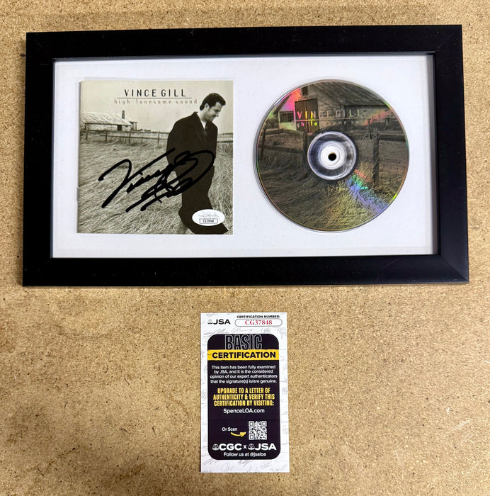 Vince Gill Framed & Signed “High Lonesome Sound” (1996) CD Booklet With JSA COA - for just $150! 