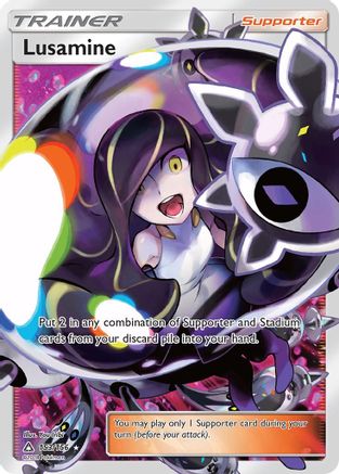 Lusamine (Full Art) 153/156 - SM  Ultra Prism Holofoil - for just $71.92! 