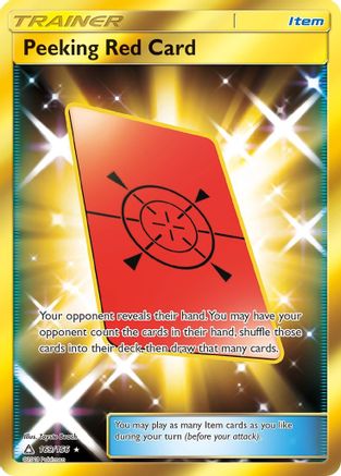 Peeking Red Card (Secret Rare) 169/156 - SM  Ultra Prism Holofoil - for just $1.97! 