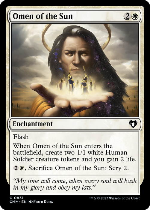 Omen of the Sun (CMM-831) - Commander Masters - for just $0.03! 