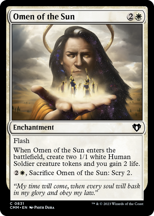 Omen of the Sun (CMM-831) - Commander Masters - for just $0.03! 