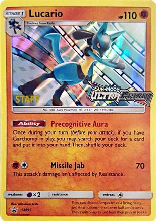 Lucario SM95 - SM Promos - Holofoil - for just $70! 