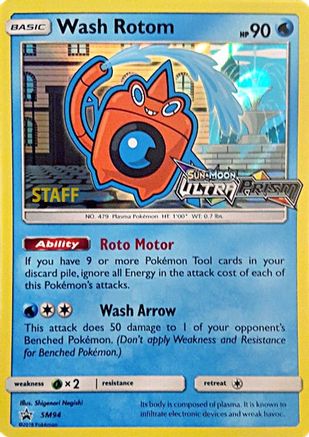 Wash Rotom SM94 - SM Promos - Holofoil - for just $15! 