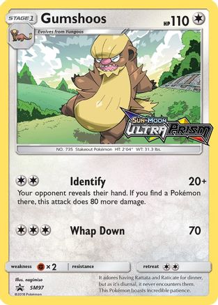 Gumshoos SM97 - SM Promos - Holofoil - for just $1.20! 