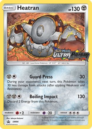 Heatran (Prerelease) SM96/248 - SM Promos Holofoil - for just $1.28! 