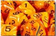 Vortex Dice Polyhedral Orange/Black 7-Die Set - Just $10! Shop now at Retro Gaming of Denver