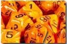 Vortex Dice Polyhedral Orange/Black 7-Die Set - Just $10! Shop now at Retro Gaming of Denver