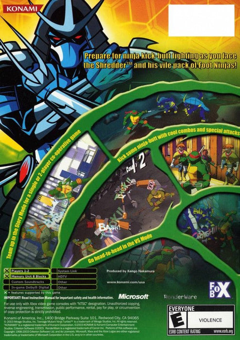 Teenage Mutant Ninja Turtles [Platinum Hits] — Xbox (XBOX) - for just $13.99! 
