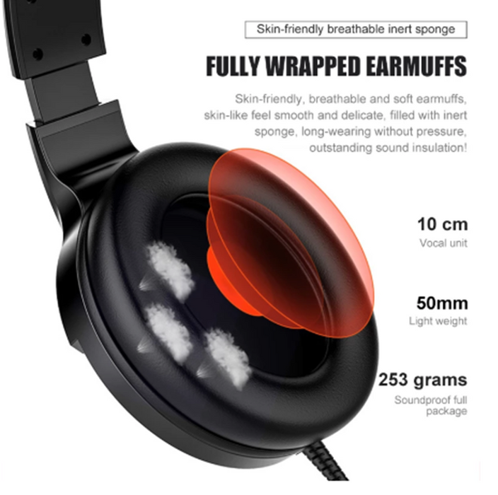 Wired Gaming Headset With ,Icrophone Sound Card Line Control - for just $91.80! 