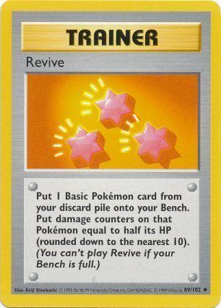Revive (89/102) [Base Set Shadowless Unlimited] - for just $2.35! 