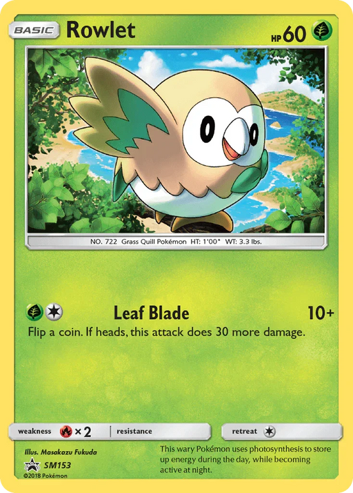 Rowlet (SM153) [Sun & Moon: Black Star Promos] - for just $1! 