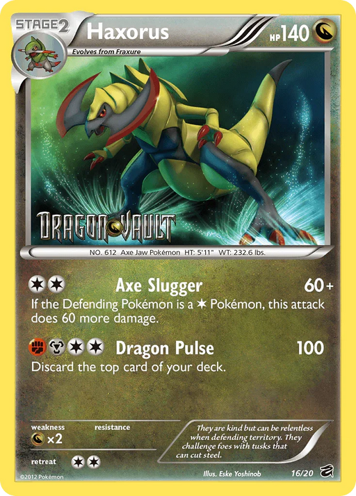 Haxorus (16/20) [Black & White: Dragon Vault] - for just $1.55! 