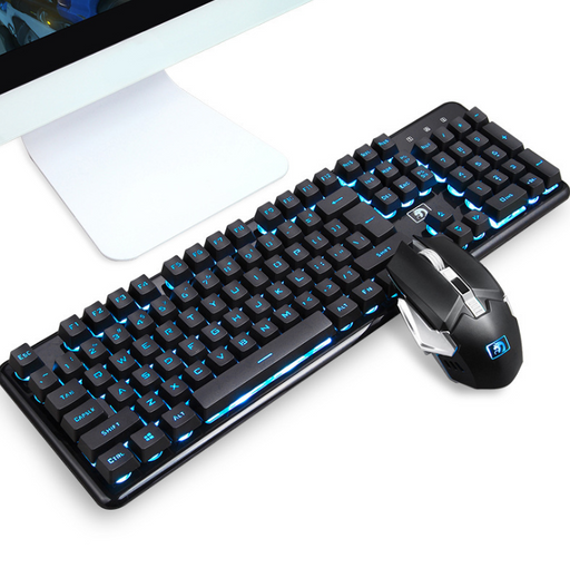 Wireless charging light gaming keyboard and mouse set mechanical feel - for just $128.42! 