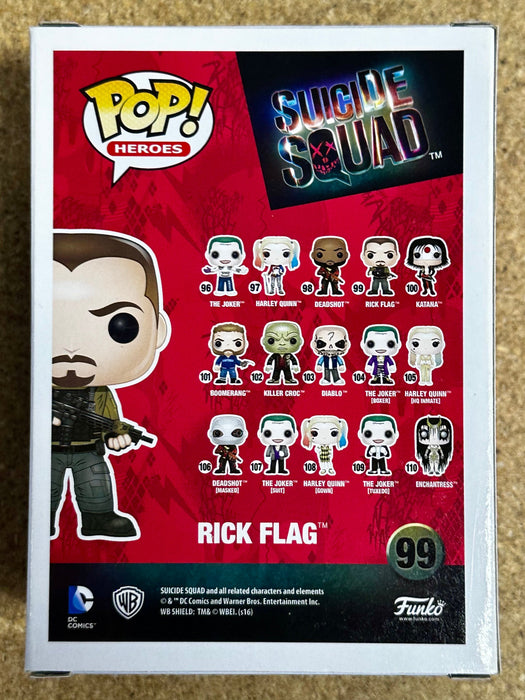 Funko Pop! DC Heroes Rick Flag #99 Suicide Squad 2016 Vaulted - for just $7! 