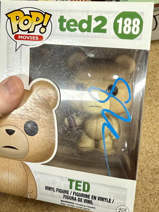Seth MacFarlane Signed Ted 2 Vaulted Funko Pop! #188 With JSA COA - for just $500! 