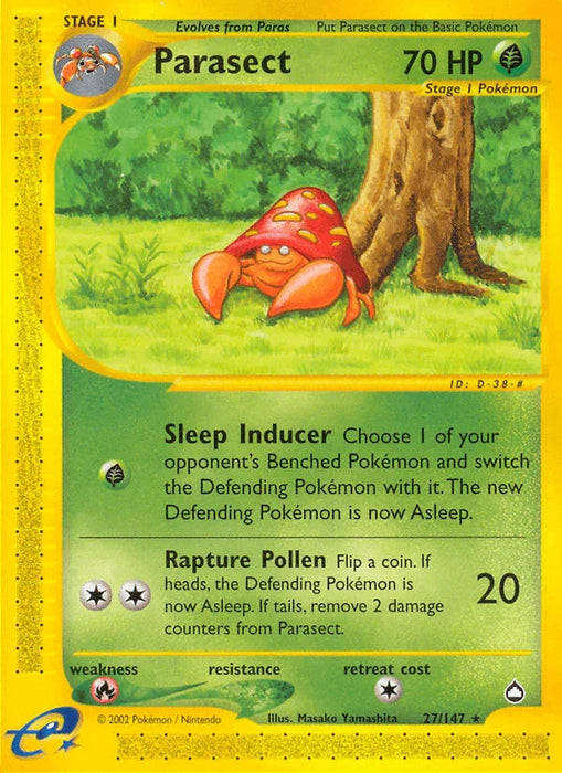 Parasect (27/147) [Aquapolis] - for just $4.70! 
