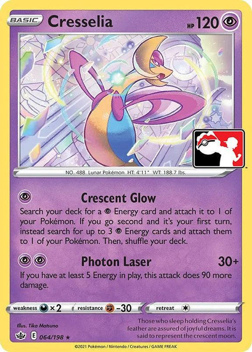 Cresselia (064/198) [Prize Pack Series One] - for just $0.10! 
