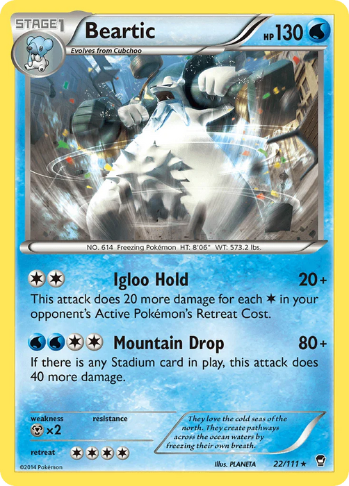Beartic (22/111) [XY: Furious Fists] - for just $0.25! 