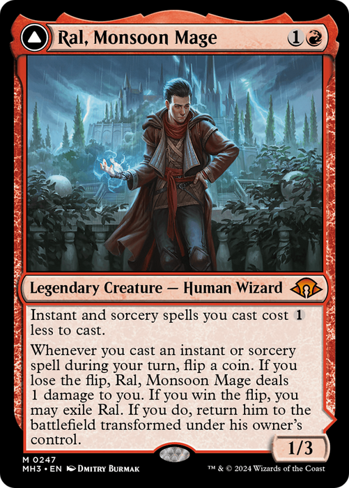 Ral, Monsoon Mage // Ral, Leyline Prodigy [Modern Horizons 3] - Just $1.55! Shop now at Retro Gaming of Denver