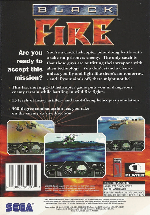 Black Fire – Sega Saturn (SS) - for just $0! 