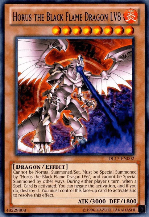 Horus the Black Flame Dragon LV8 (Purple) [DL17-EN002] Rare - for just $1.60! 