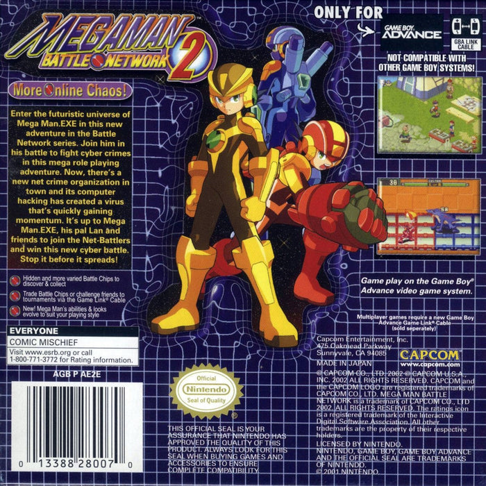 Mega Man Battle Network 2 – Game Boy Advance (GBA) - for just $24.99! 
