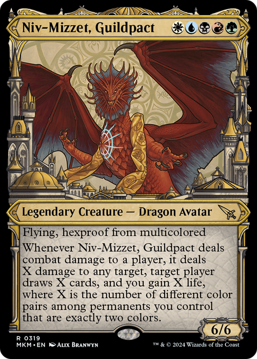 Niv-Mizzet, Guildpact (MKM-319) - Murders at Karlov Manor: (Showcase) - for just $0.07! 