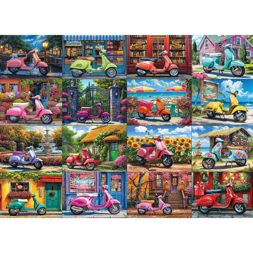 16 Scooters 1000 Piece Jigsaw Puzzle Eurographics - for just $19.99! 