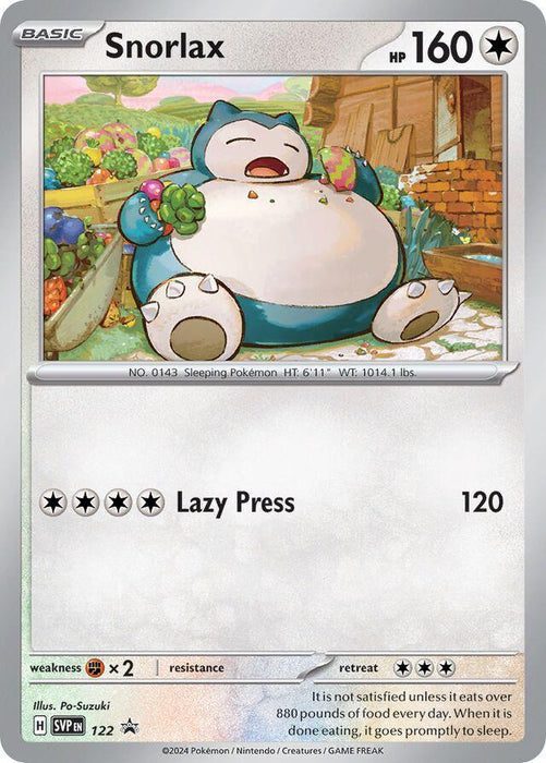 Snorlax (122) [Scarlet & Violet: Black Star Promos] - for just $4.50! 