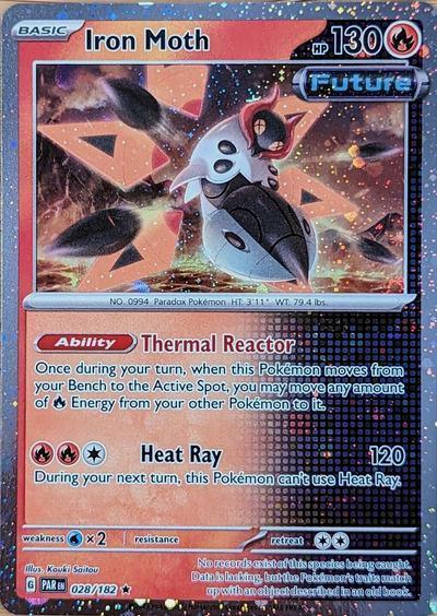 Iron Moth (028/182) (Cosmos Holo) [Scarlet & Violet: Paradox Rift] - for just $0.15! 