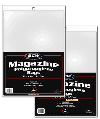 Magazine Bags - Thicker Size (100 pack) - for just $10.99! 