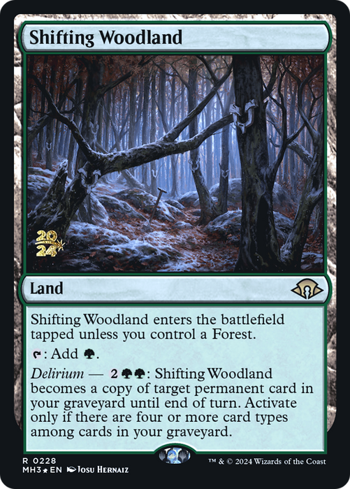 Shifting Woodland (PRE-228) - Modern Horizons 3 Promos Foil - for just $4.83! 