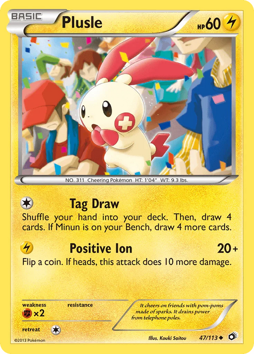 Plusle (47/113) [Black & White: Legendary Treasures] - for just $1.20! 