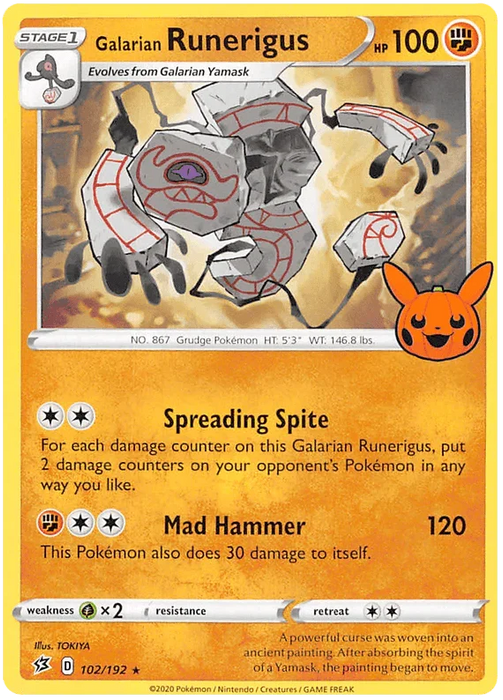 Galarian Runerigus (102/192) [Trick or Trade 2023] - for just $0.10! 