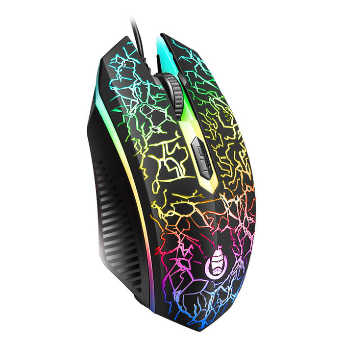 Cracked Keyboard And Mouse USB Set Business Laptop Gaming Wired Keys - for just $102.66! 